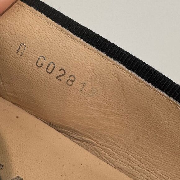 Chanel Ballerina Ribbon Tweed Cap Toe Ballet Flats In Black EU 39 - Picture 8 of 8